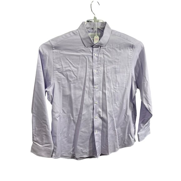 Primark Mens Regular Fit Long Sleeve Lavender Button-Up Shirt 17.5" - Picture 6 of 6
